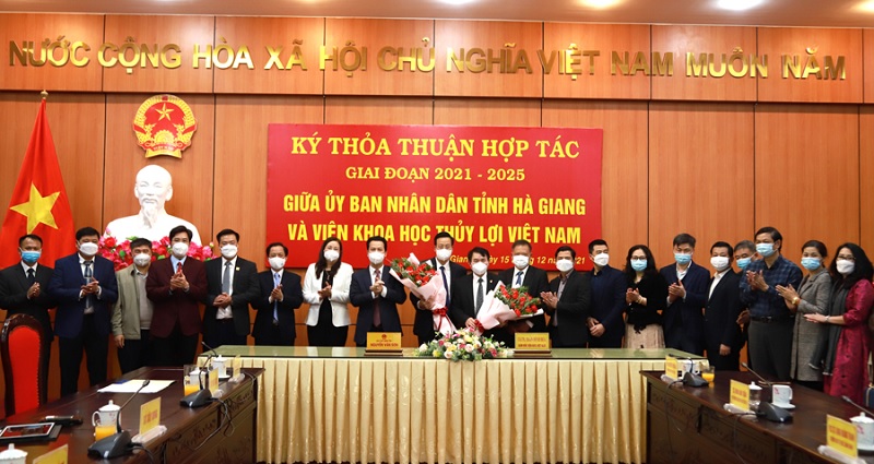 Ký kết thỏa thuận hợp tác giữa UBND tỉnh Hà Giang và Viện Khoa học Thủy lợi Việt Nam