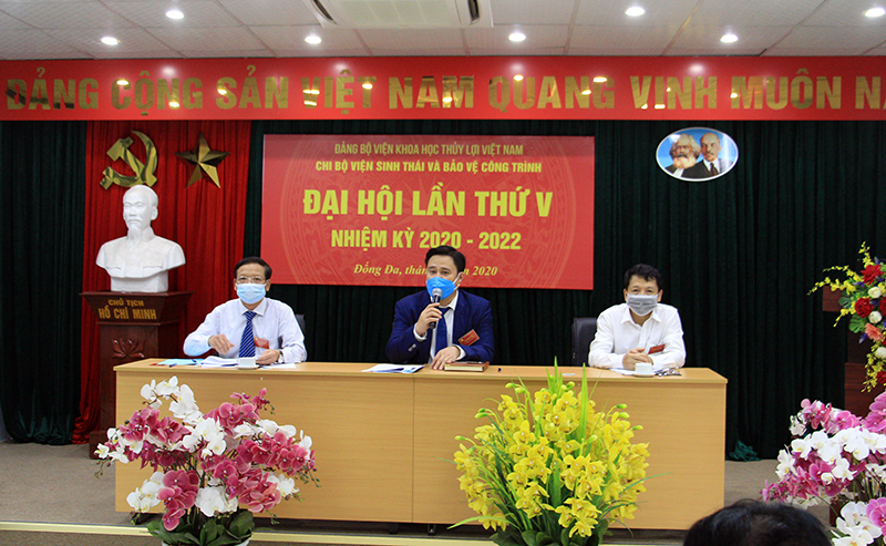 Đại hội chi bộ Viện Sinh thái và Bảo vệ công trình nhiệm kỳ 2020 - 2022